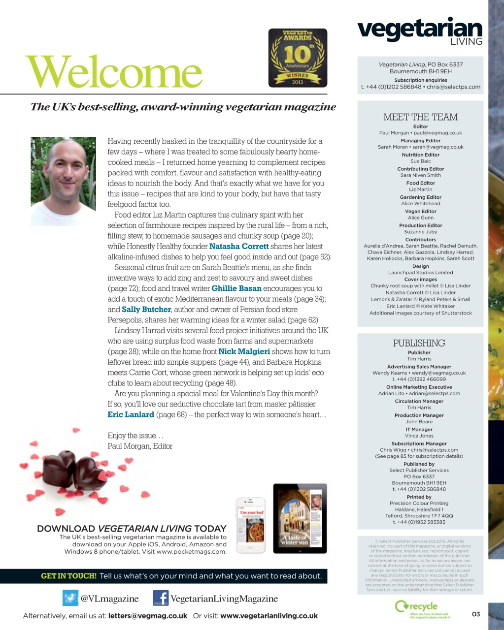 Vegetarian Living Preview Pages