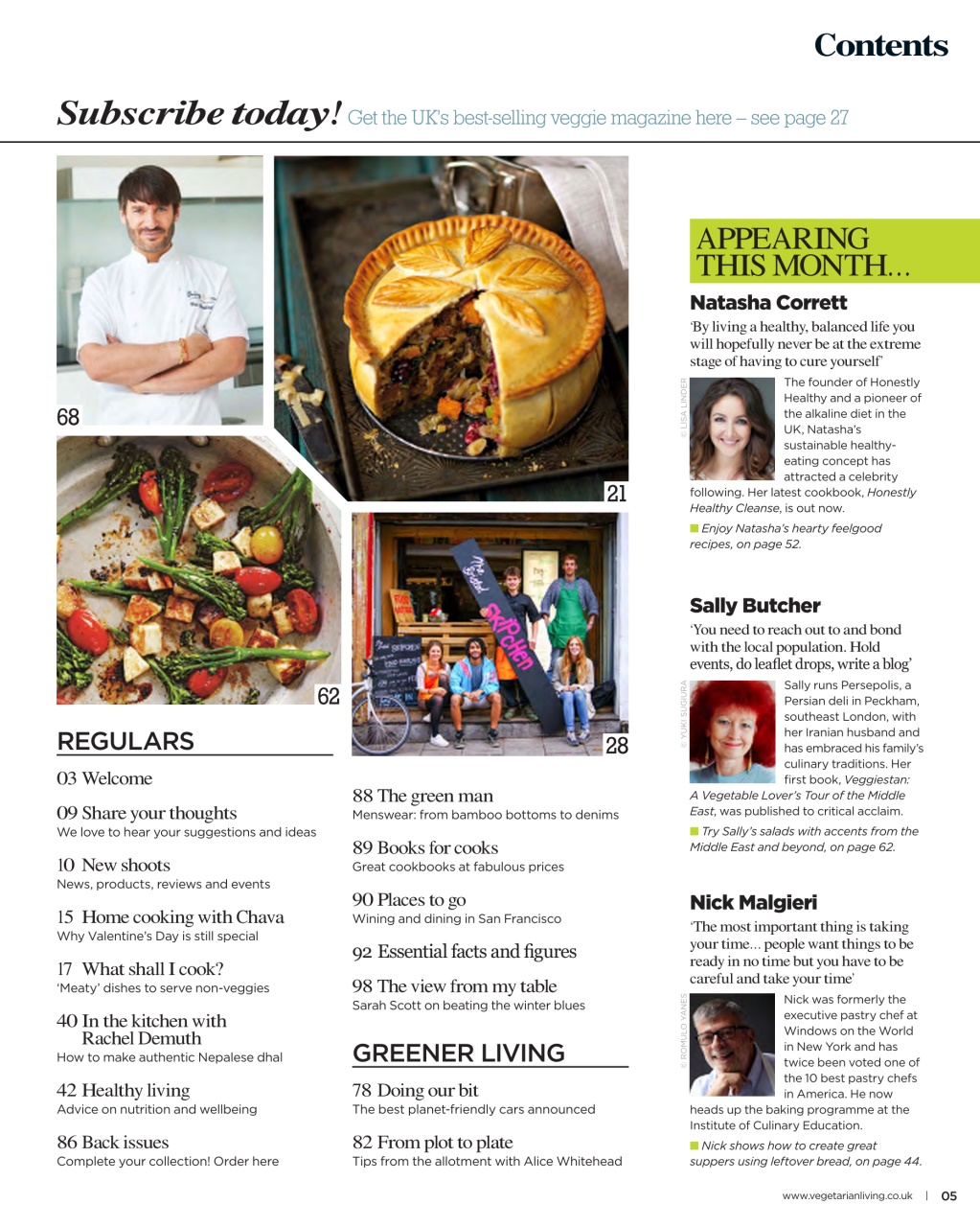 Vegetarian Living Preview Pages