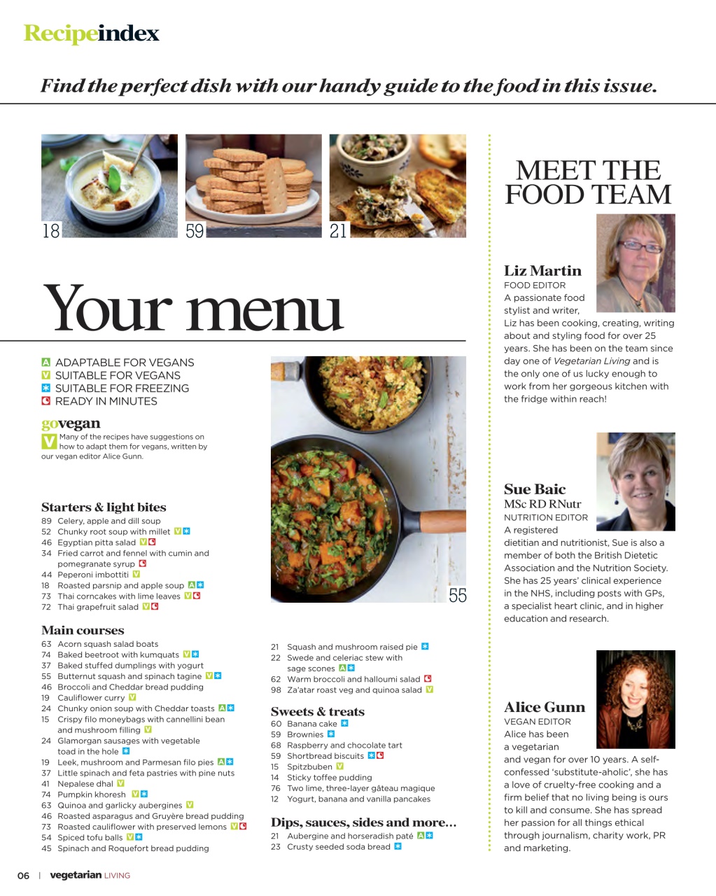 Vegetarian Living Preview Pages