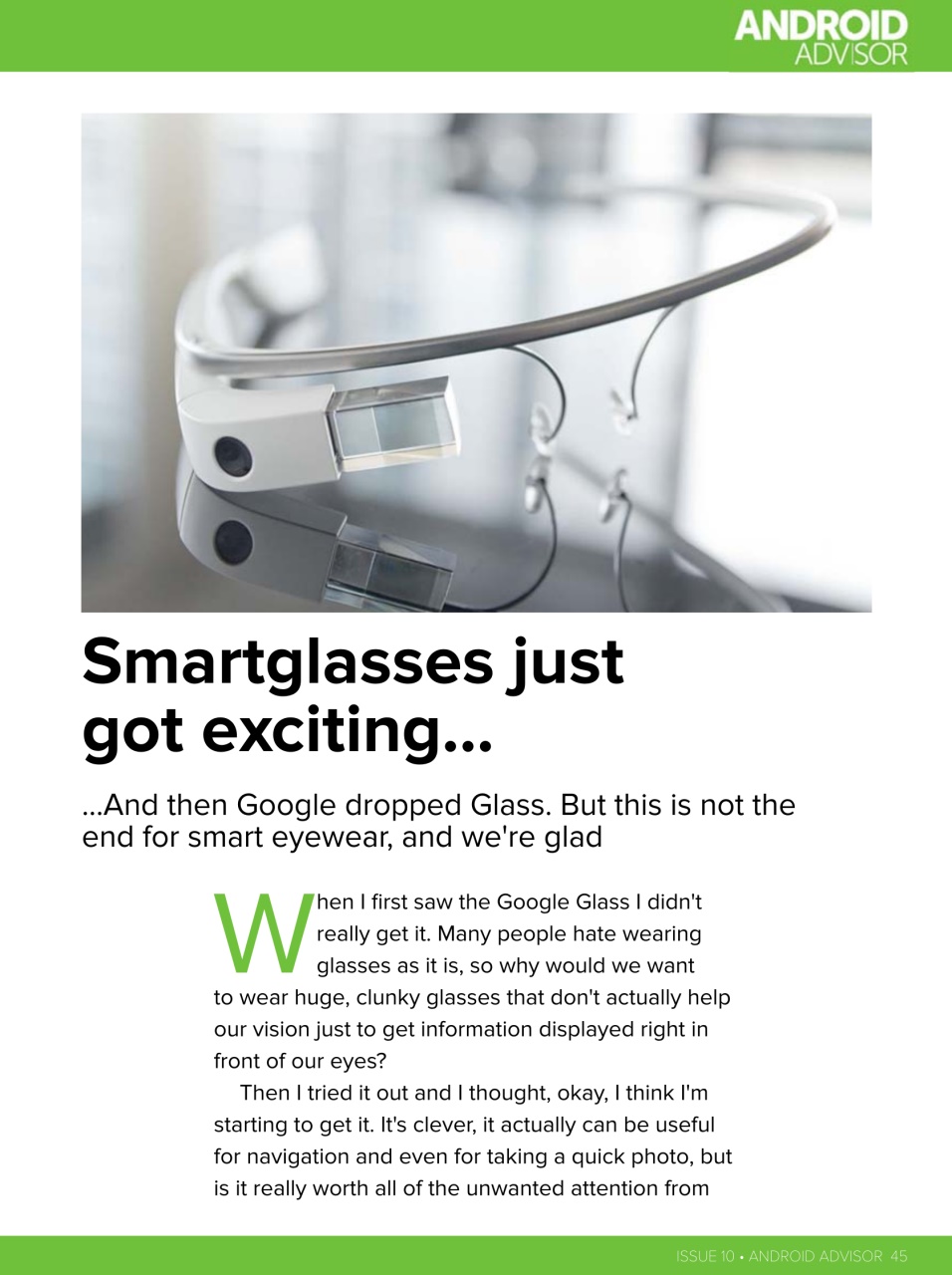 Android Advisor Preview Pages