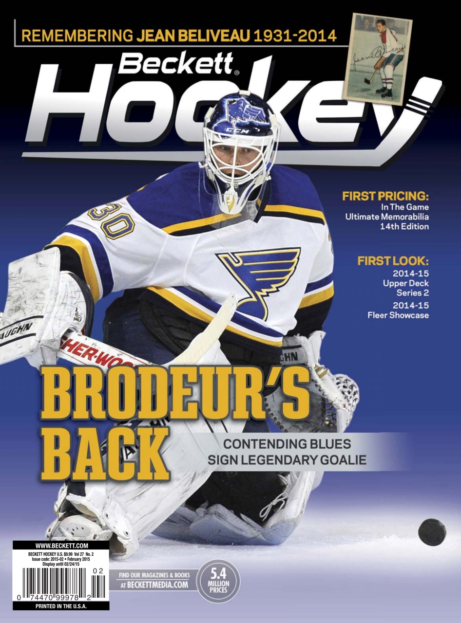Beckett Hockey Magazine Preview Pages