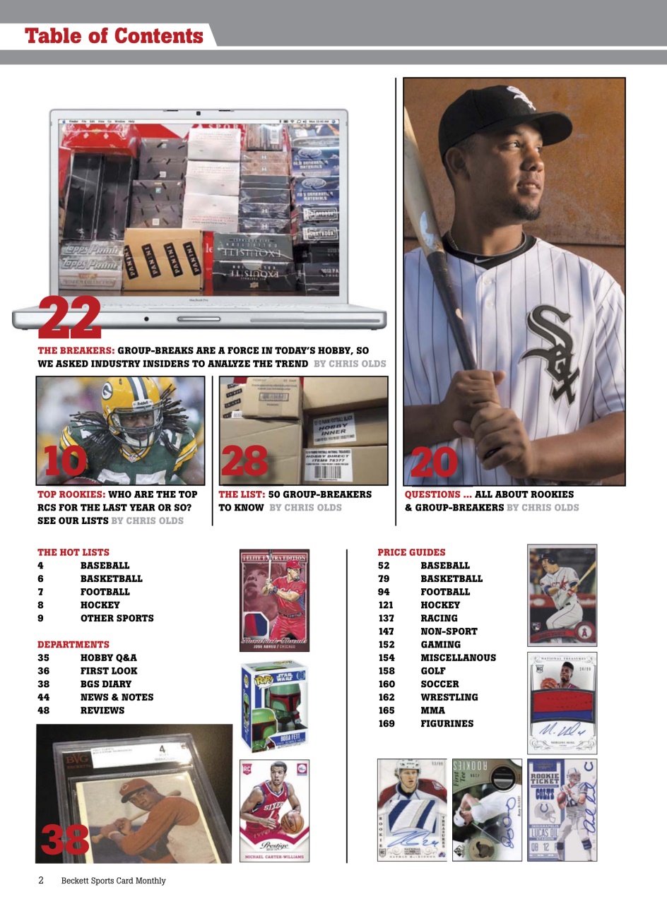 Sports Card Monthly Magazine Preview Pages