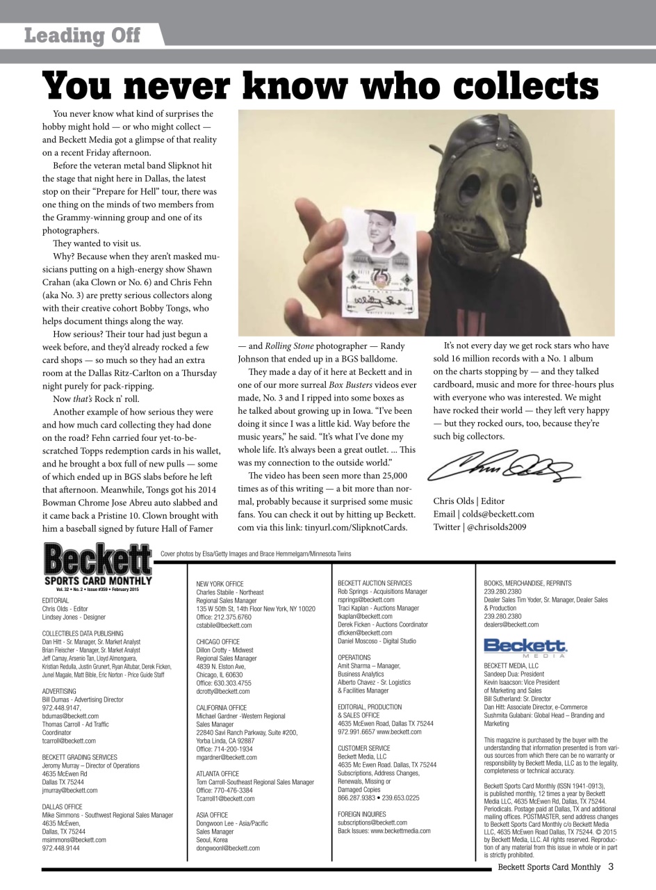 Sports Card Monthly Magazine Preview Pages
