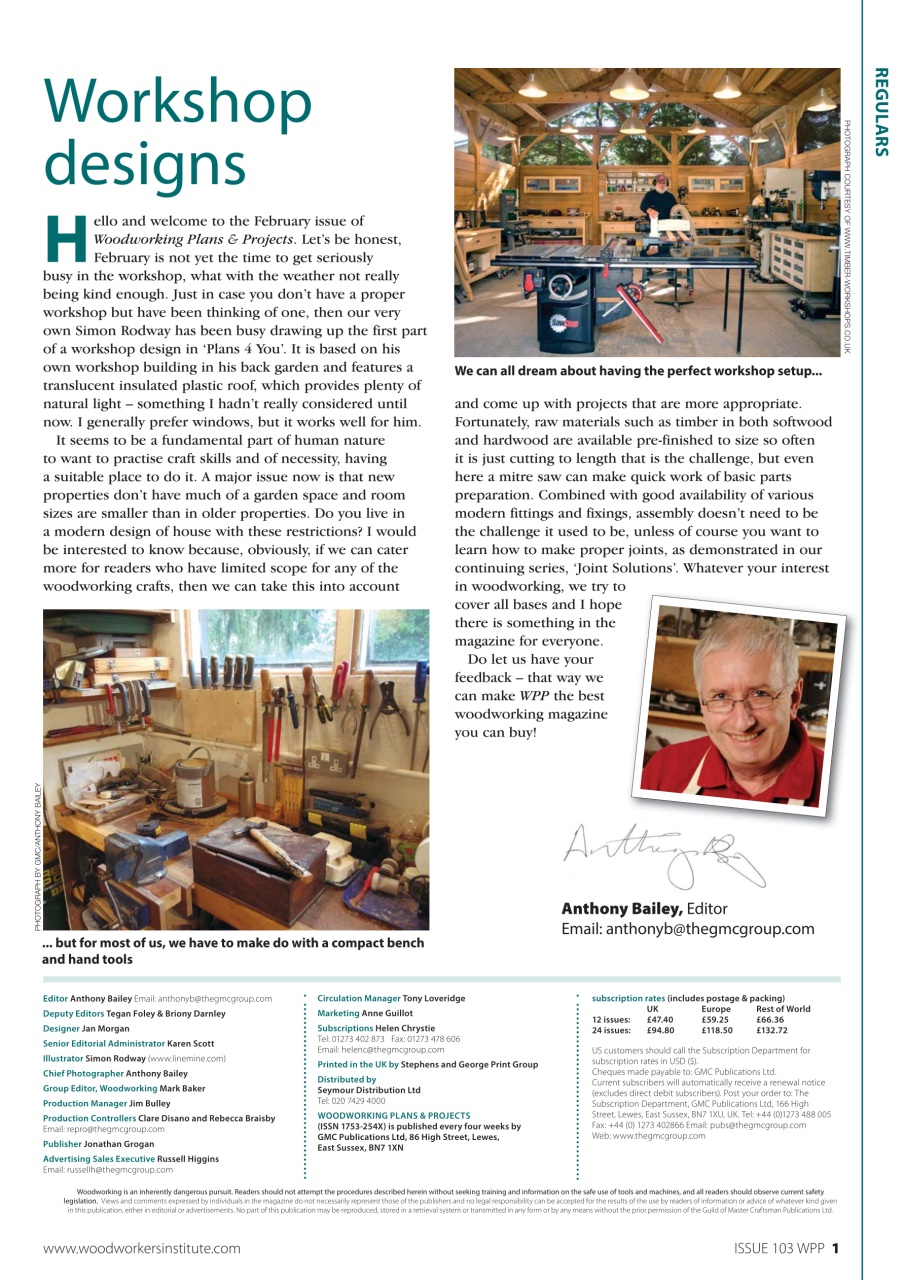 Woodworking Crafts Magazine Preview Pages