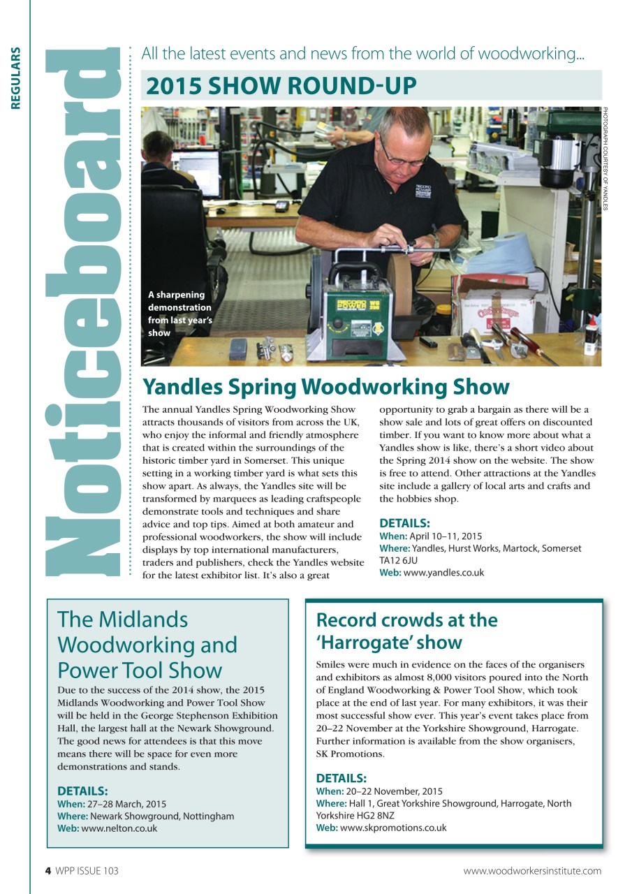 Woodworking Crafts Magazine Preview Pages