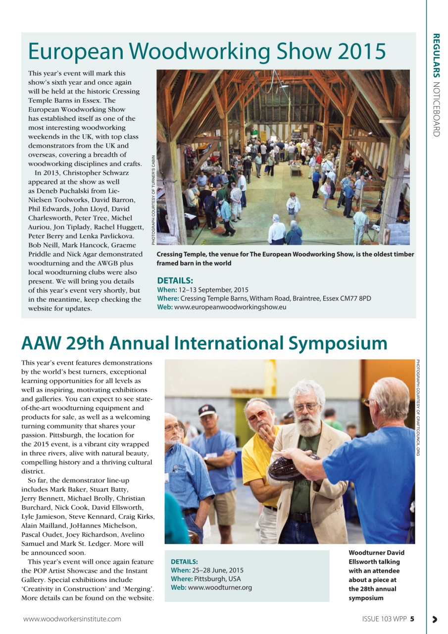 Woodworking Crafts Magazine Preview Pages