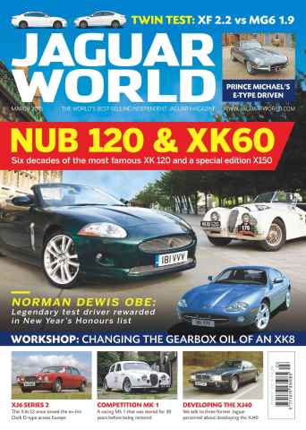 Jaguar World issue No.155 NUB 120 & XK60