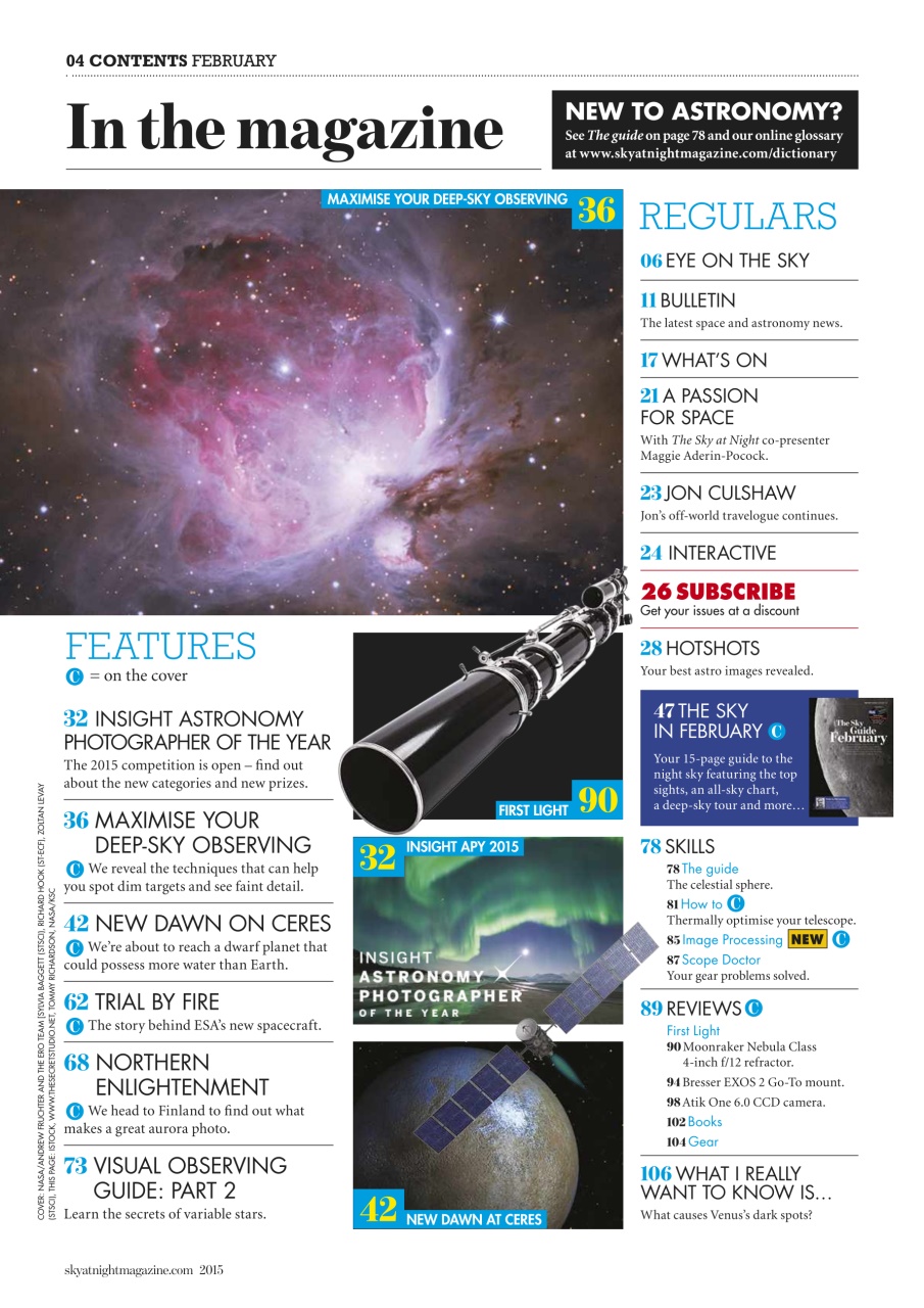 BBC Sky at Night Magazine Preview Pages