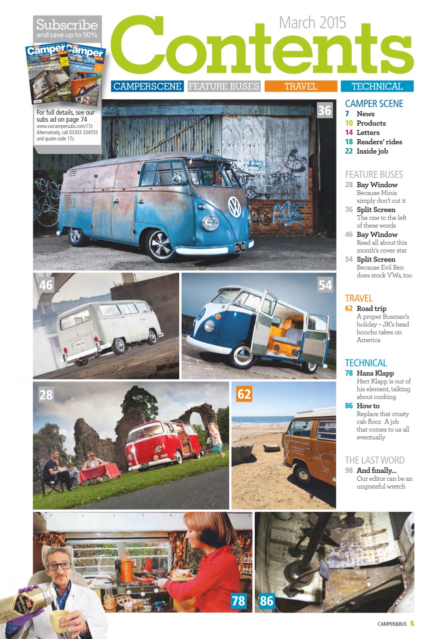 VW Camper Preview Pages