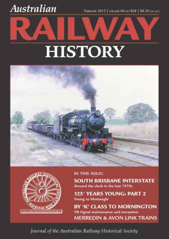 Australian Railway History issue Feb-15