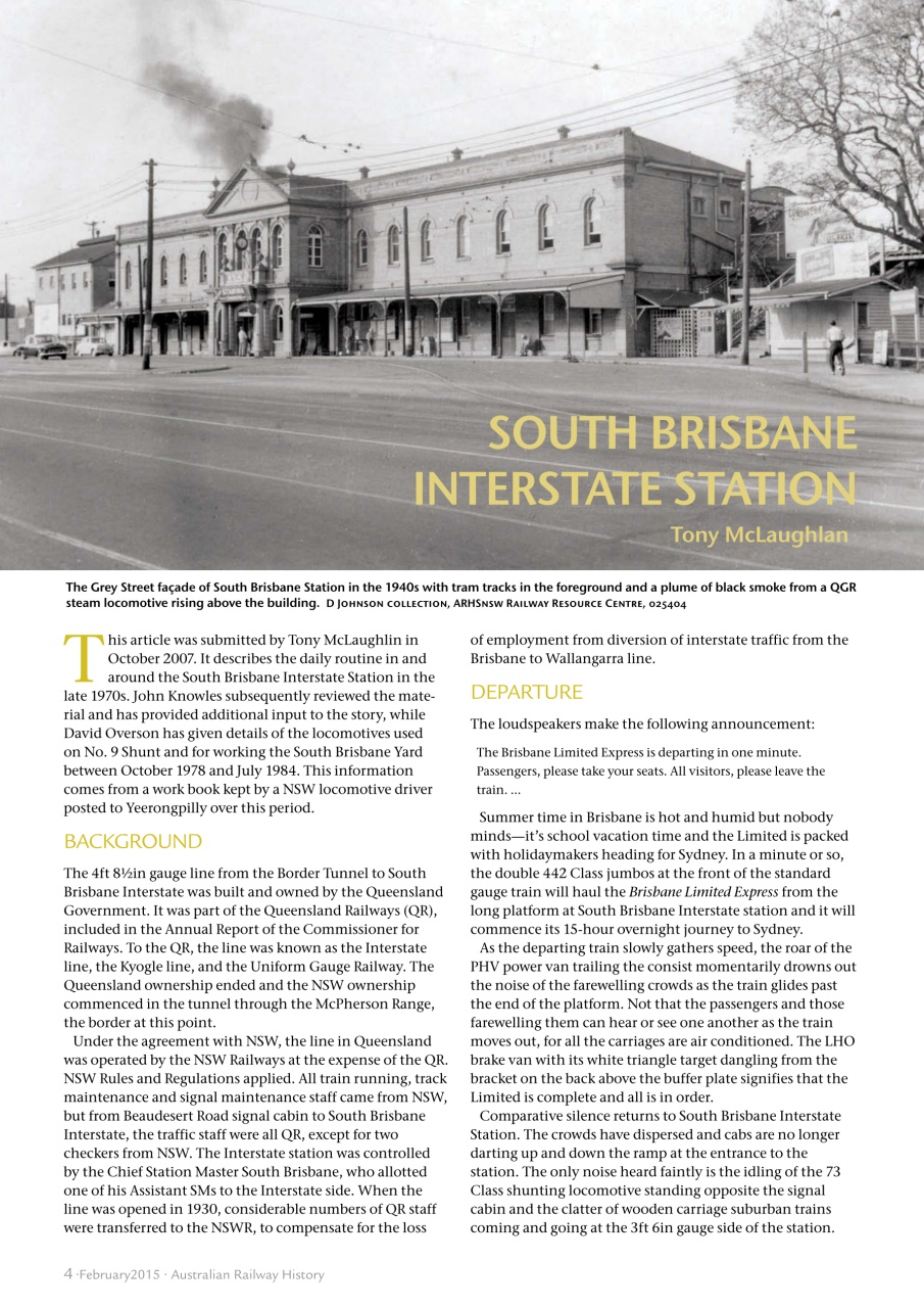 Australian Railway History Preview Pages