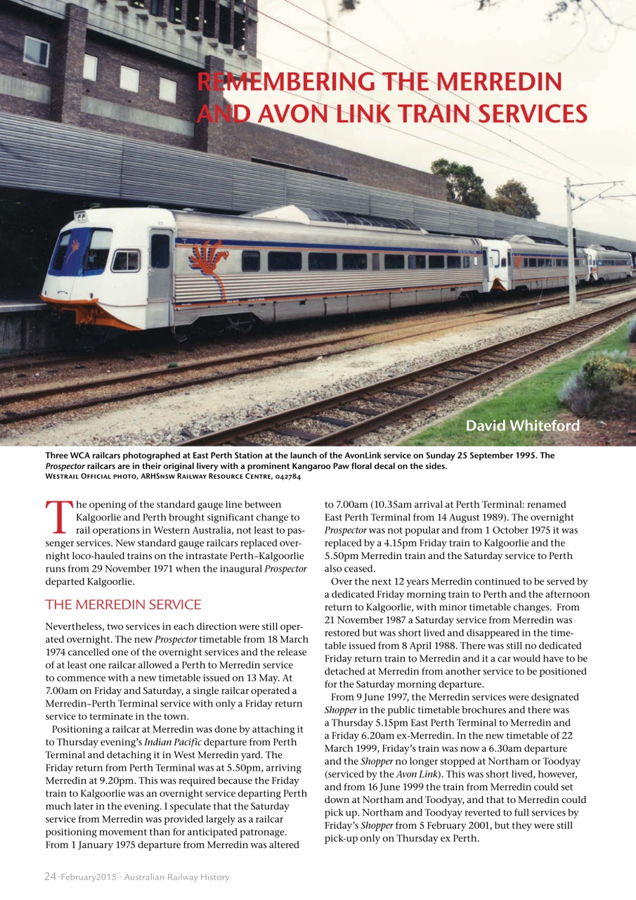 Australian Railway History Preview Pages