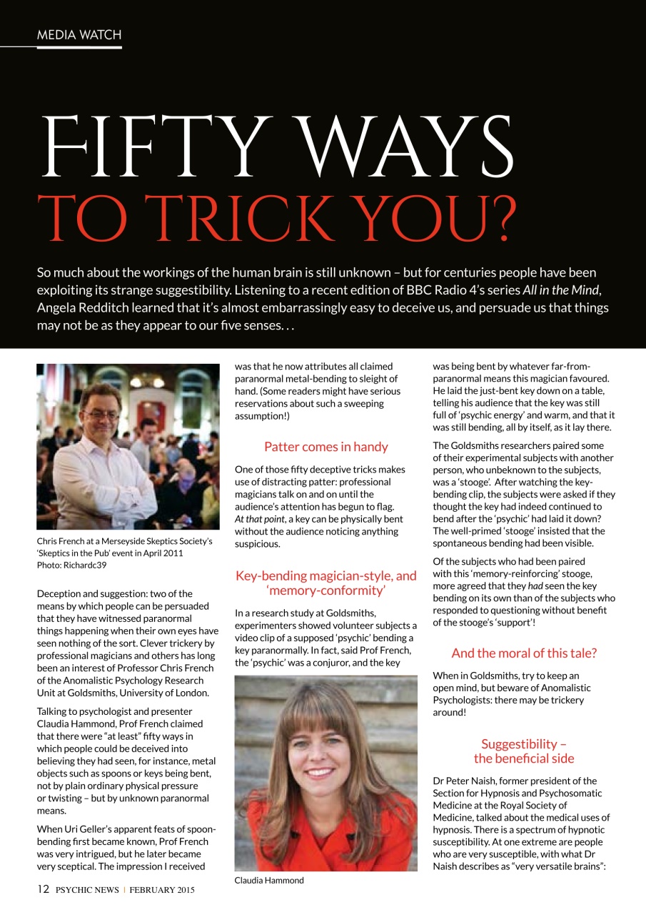 Psychic News Preview Pages