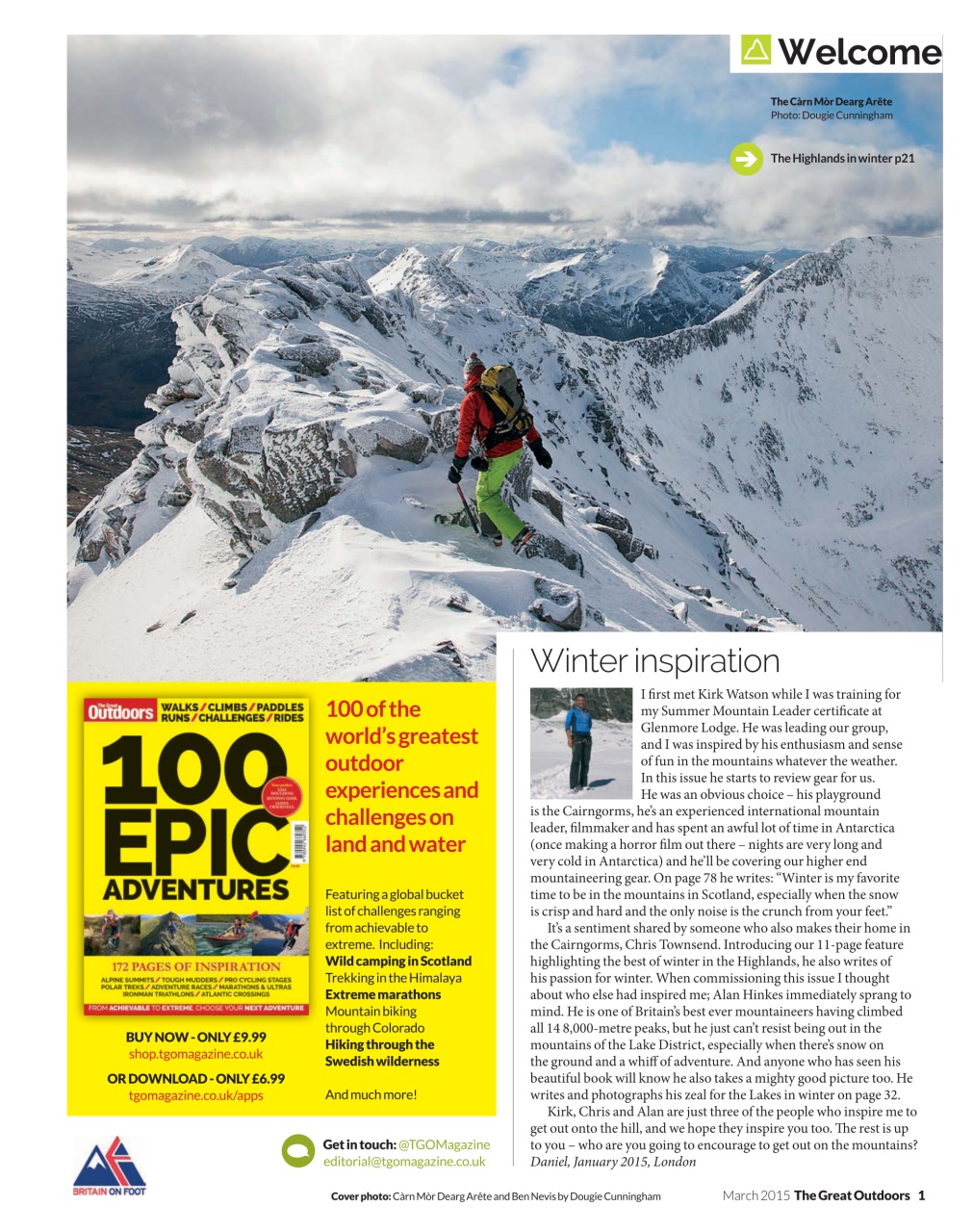 TGO - The Great Outdoors Magazine Preview Pages