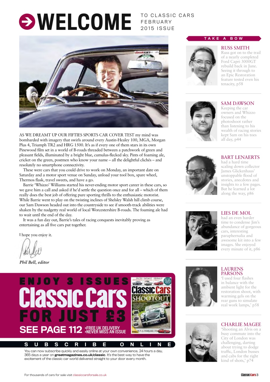 Classic Cars Preview Pages