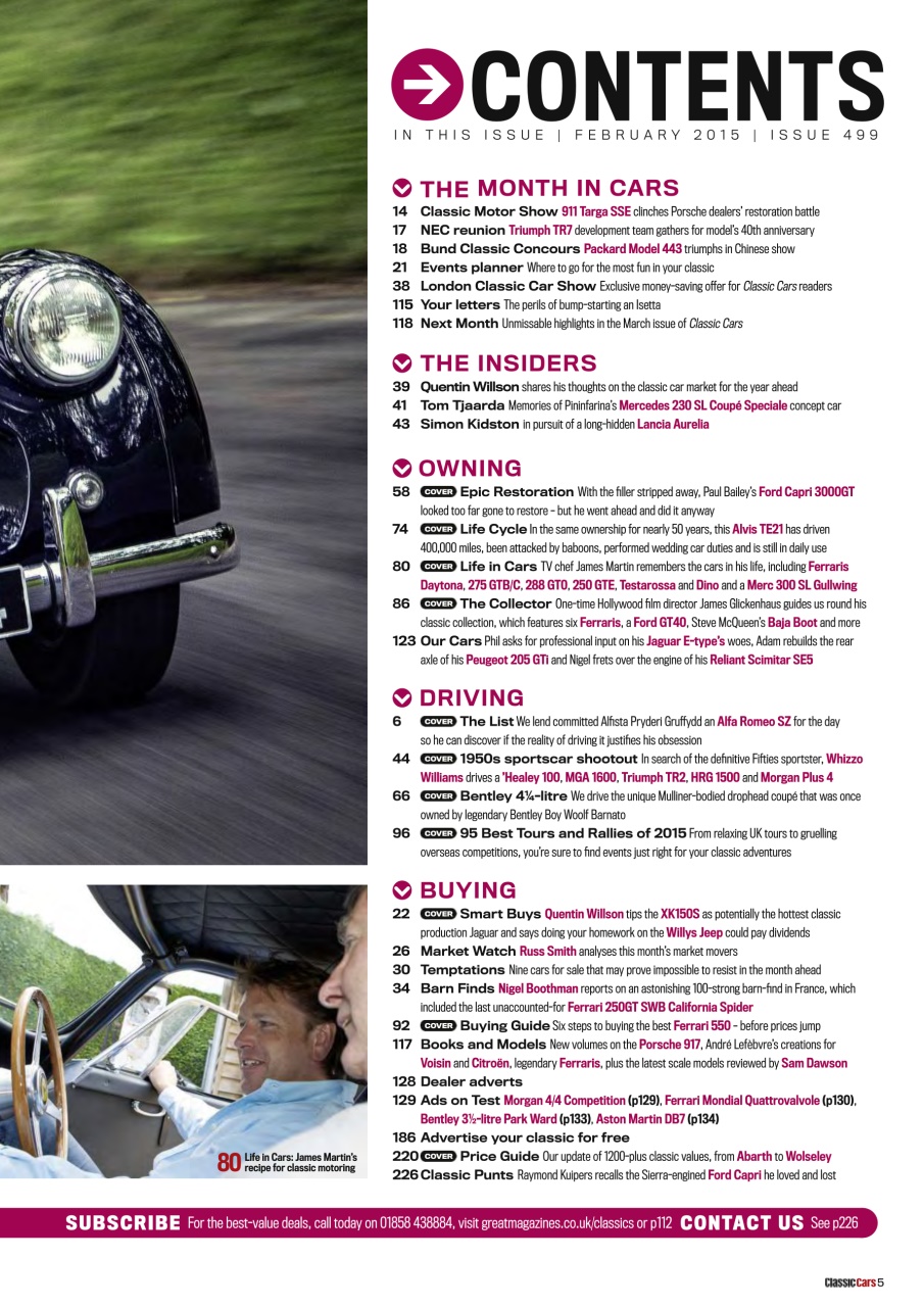 Classic Cars Preview Pages