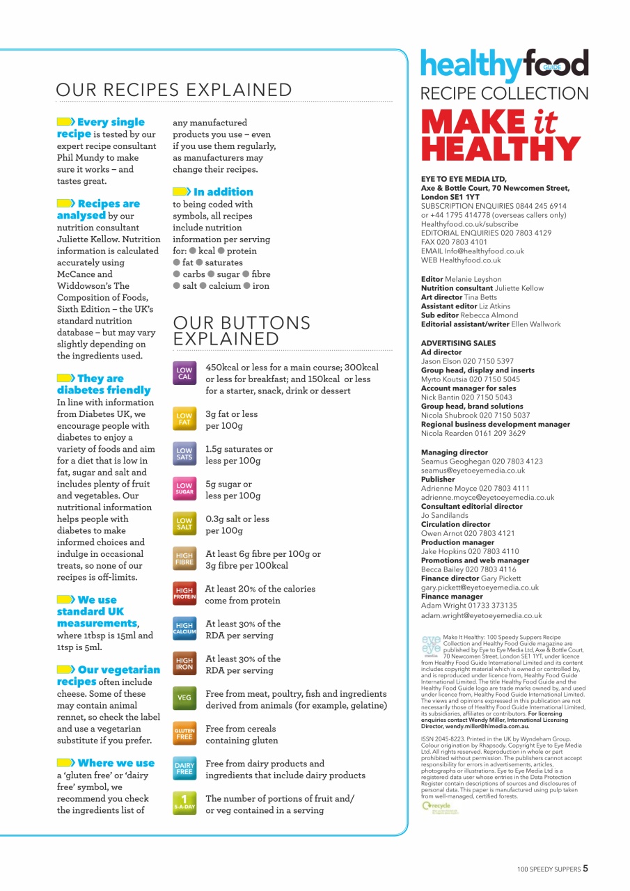Healthy Food Guide Preview Pages