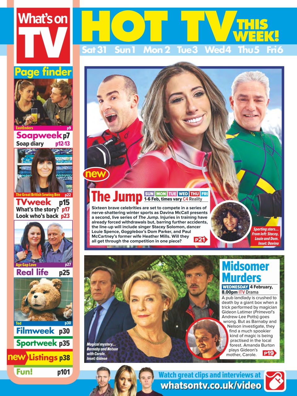 What's on TV Preview Pages