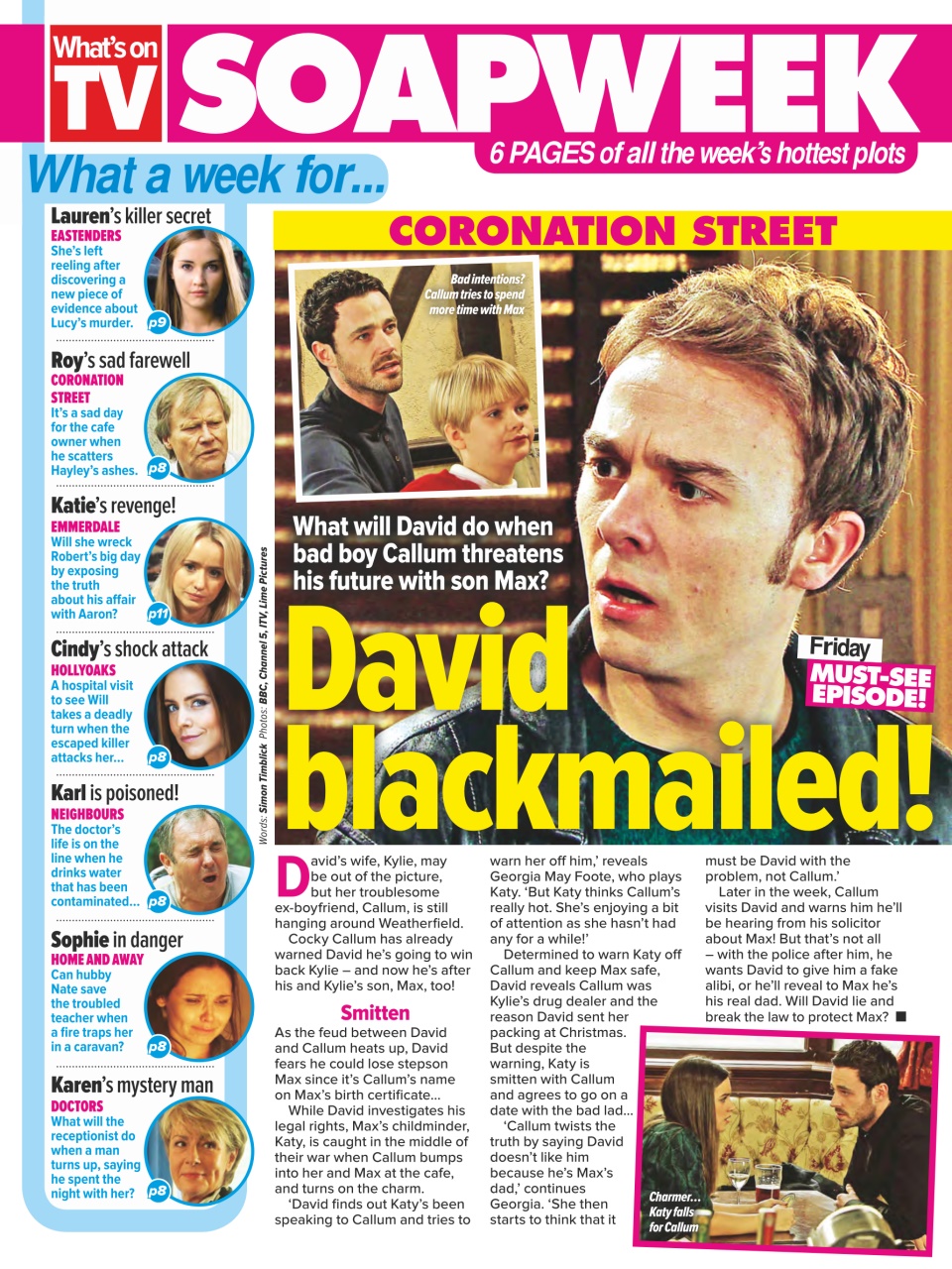 What's on TV Preview Pages