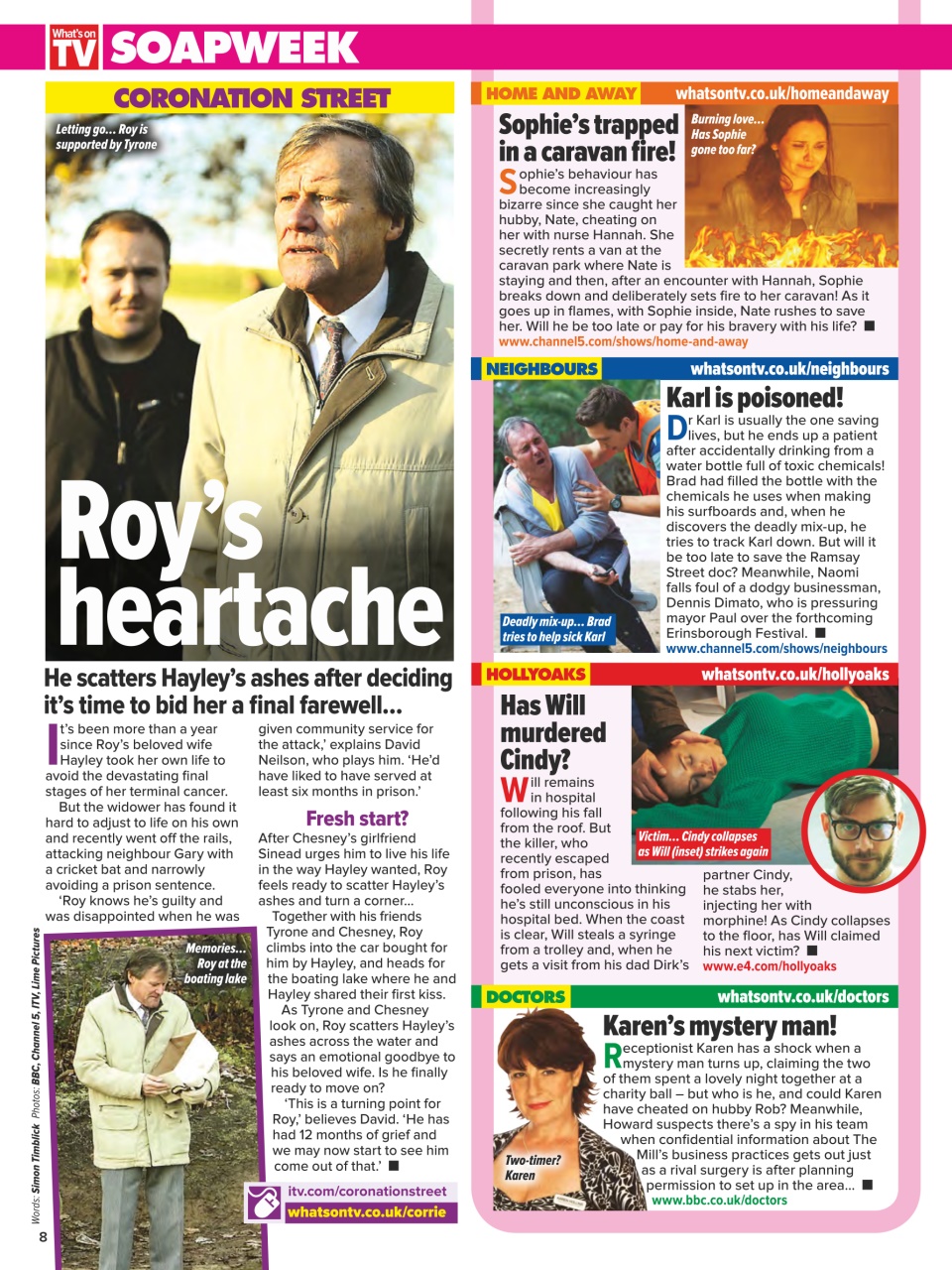 What's on TV Preview Pages