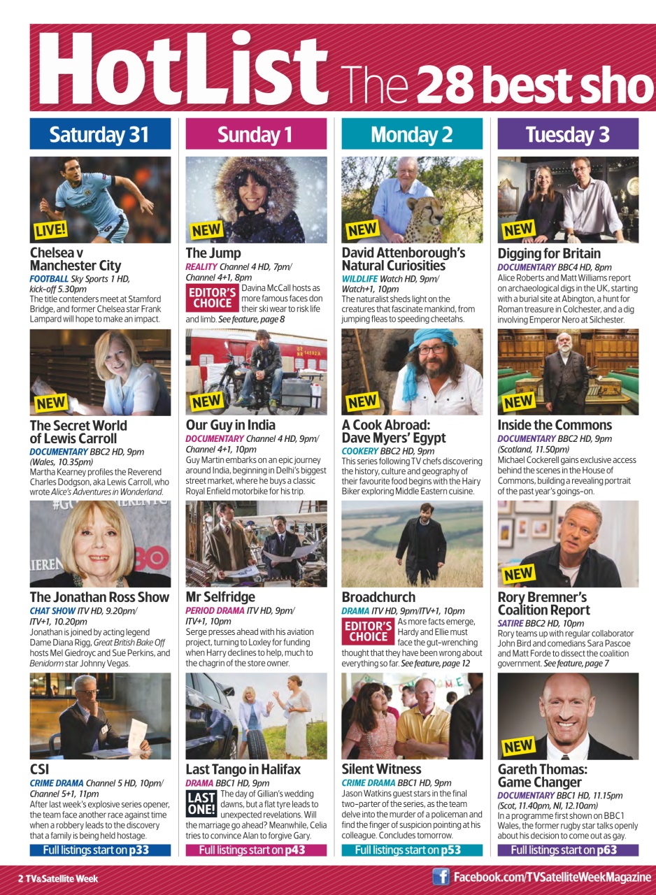 TV & Satellite Week Preview Pages