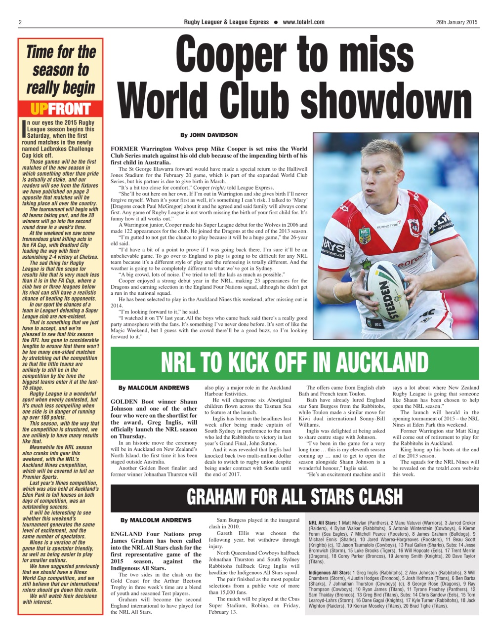 League Express Preview Pages