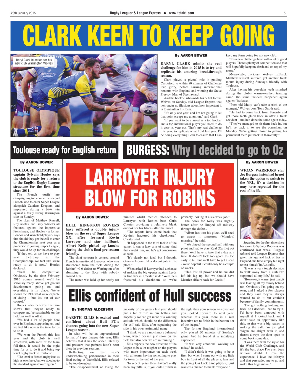 League Express Preview Pages