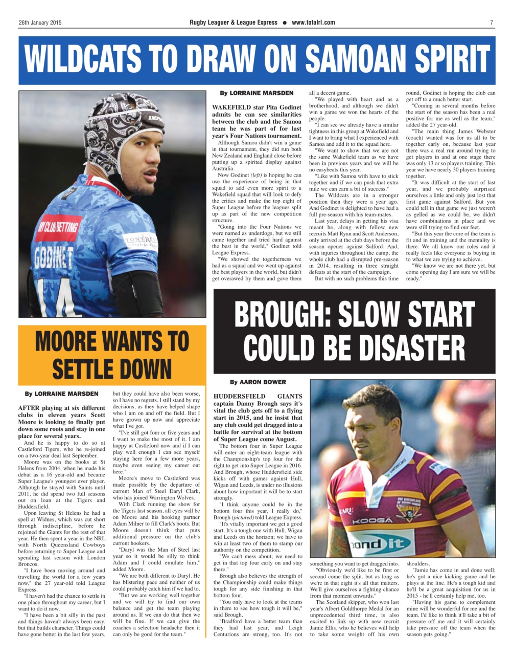 League Express Preview Pages