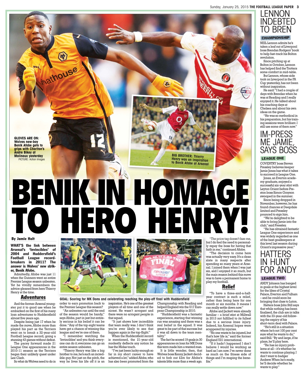 The Football League Paper Preview Pages