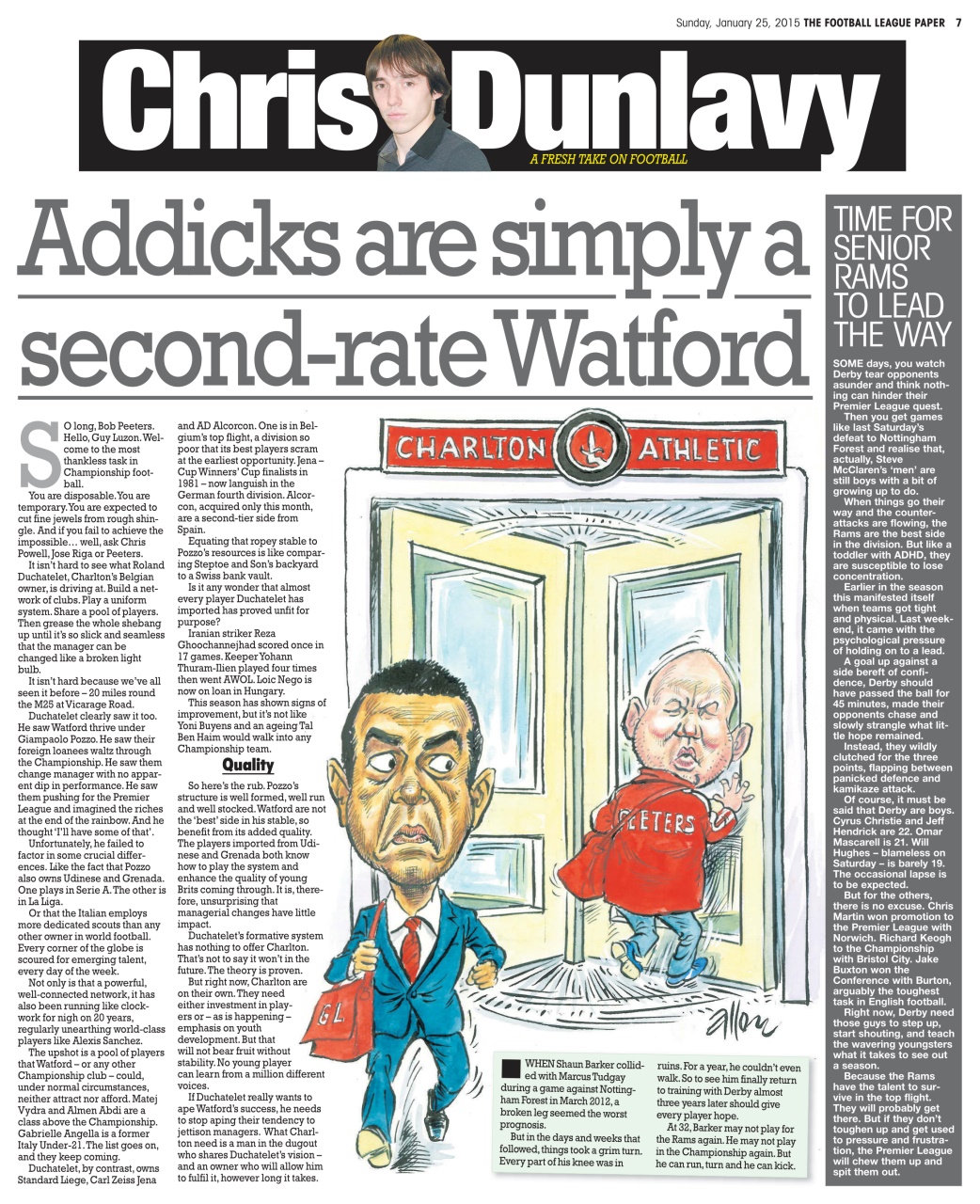 The Football League Paper Preview Pages