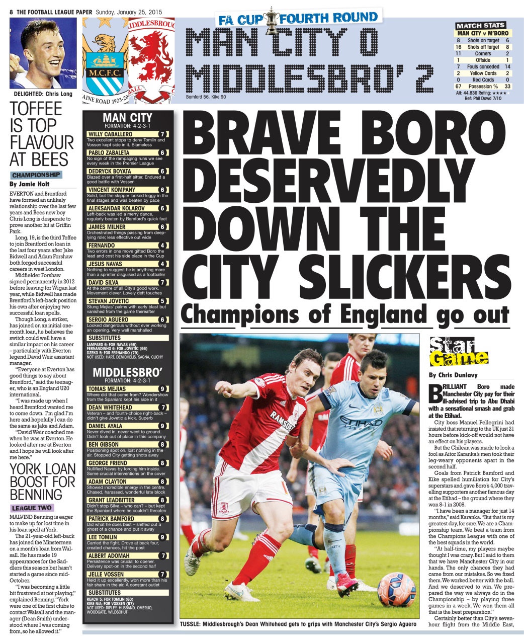 The Football League Paper Preview Pages