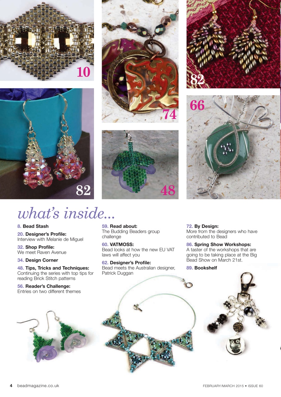 Bead & Jewellery Magazine Preview Pages