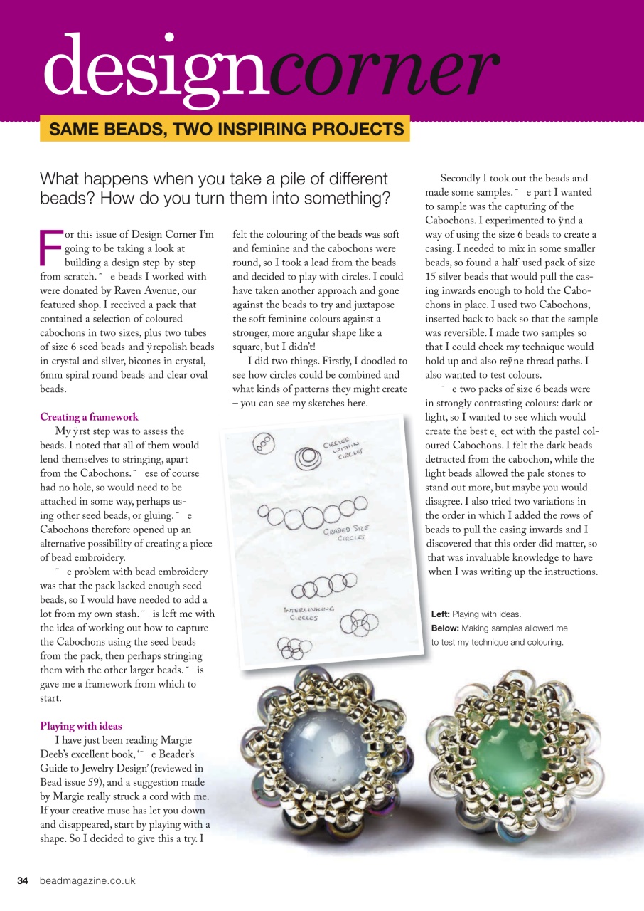 Bead & Jewellery Magazine Preview Pages