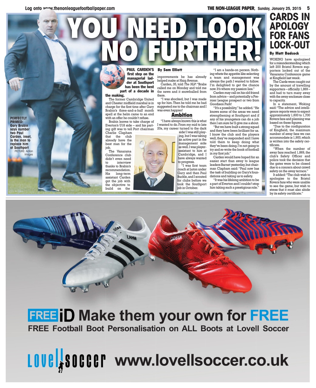 The Non-League Football Paper Preview Pages