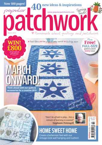 Popular Patchwork Magazine issue March 2015