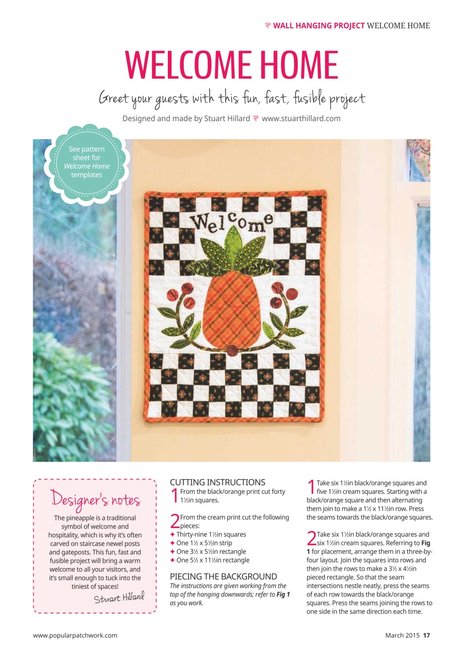 Popular Patchwork Magazine Preview Pages
