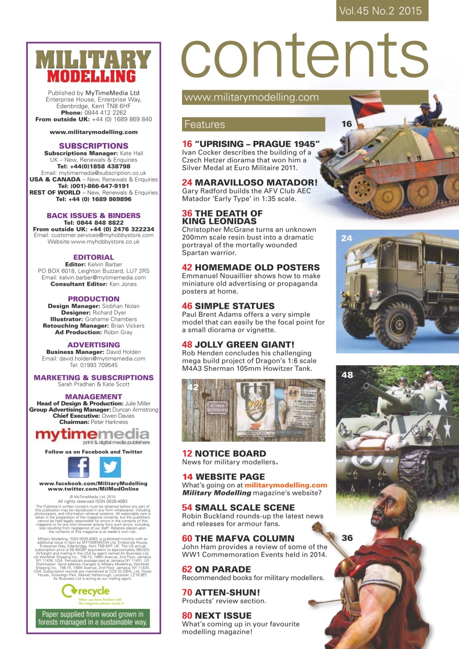 Military Modelling International Magazine Preview Pages