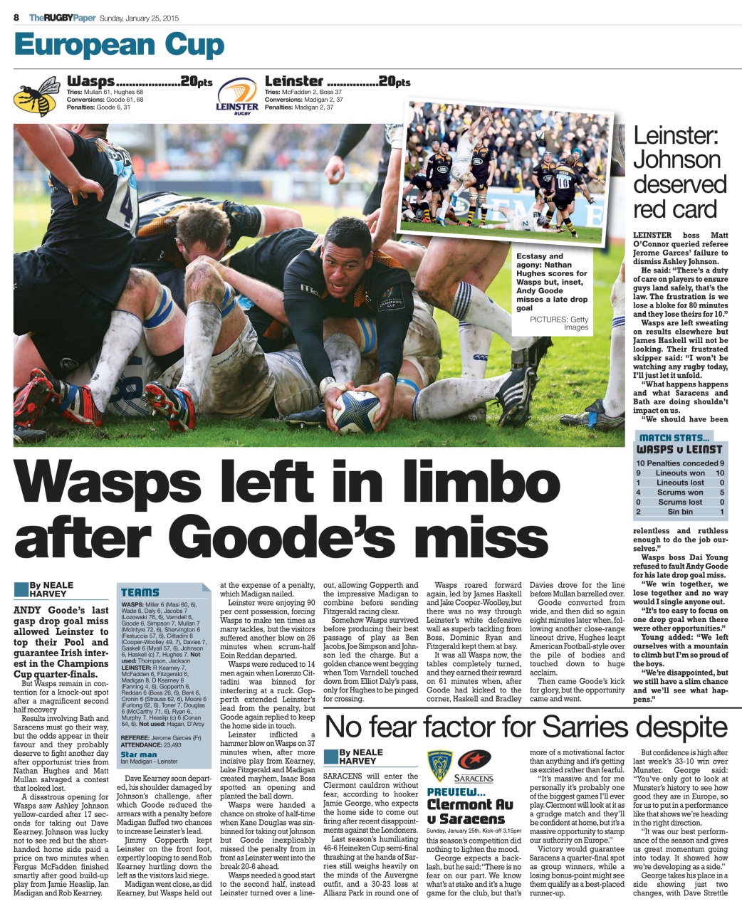 The Rugby Paper Preview Pages