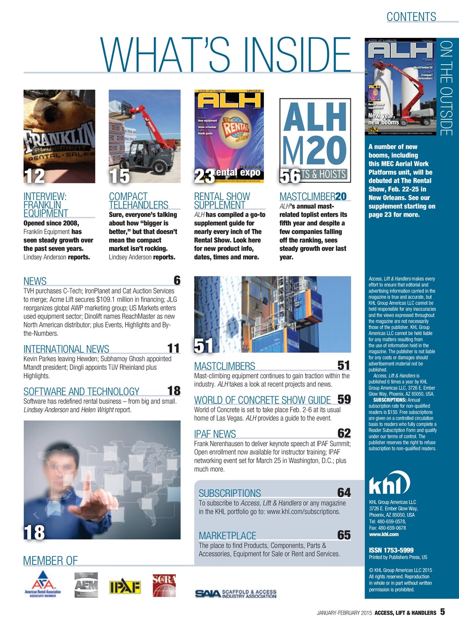 Access, Lift & Handlers Preview Pages