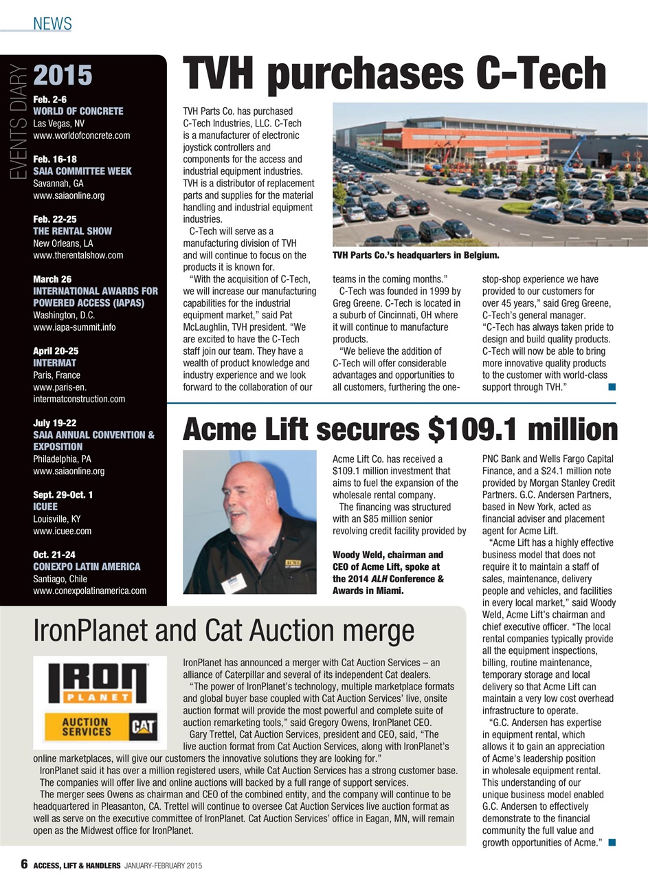 Access, Lift & Handlers Preview Pages