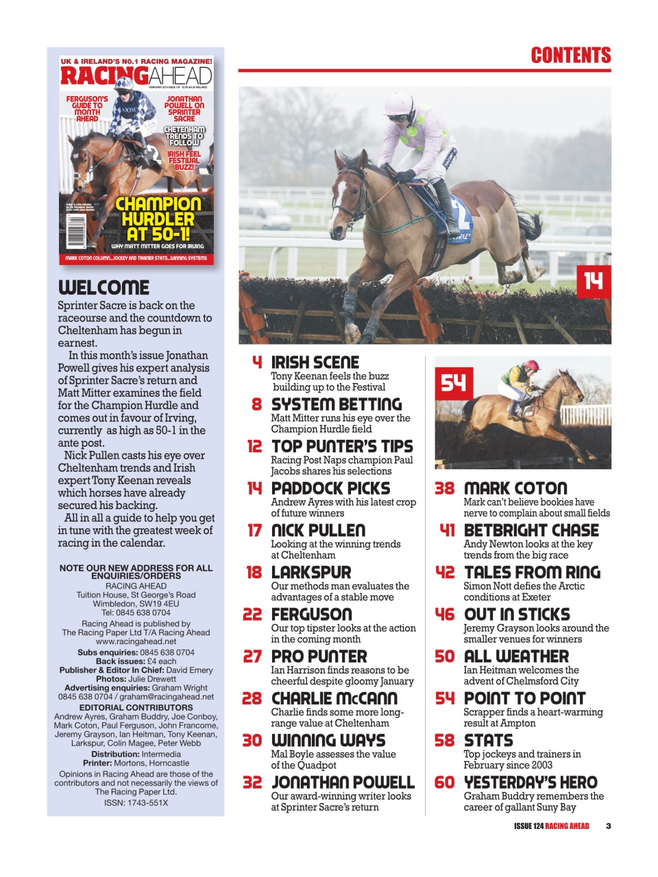 Racing Ahead Preview Pages