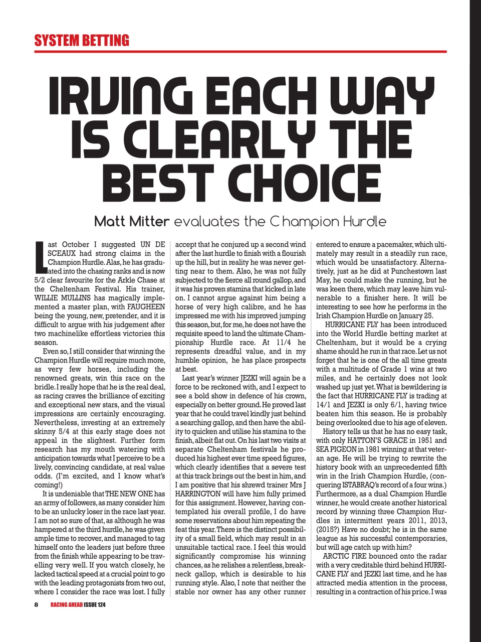 Racing Ahead Preview Pages