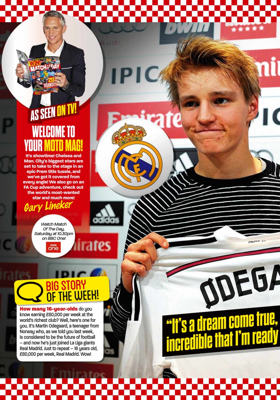 Match of the Day Preview Pages