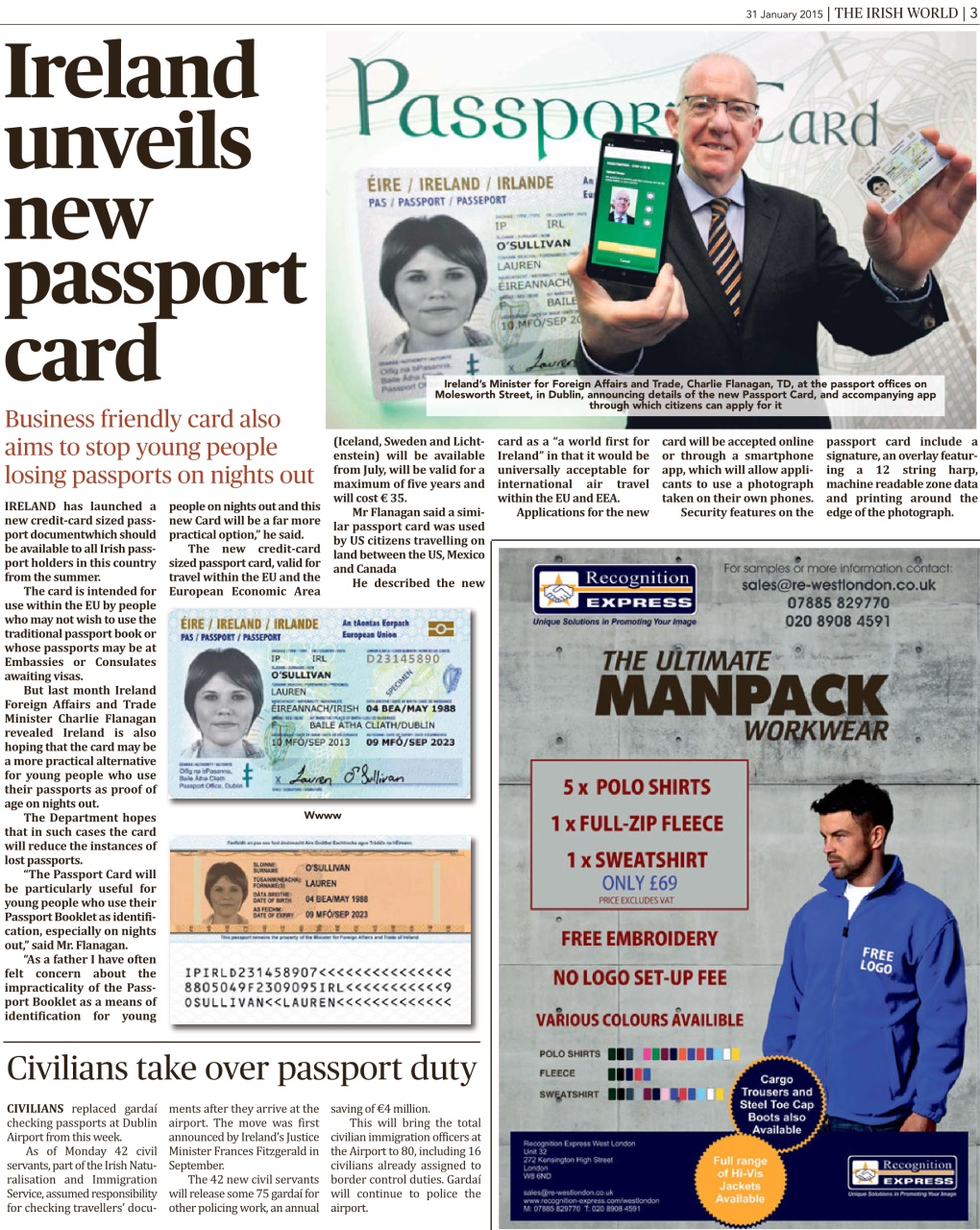 Irish World Preview Pages