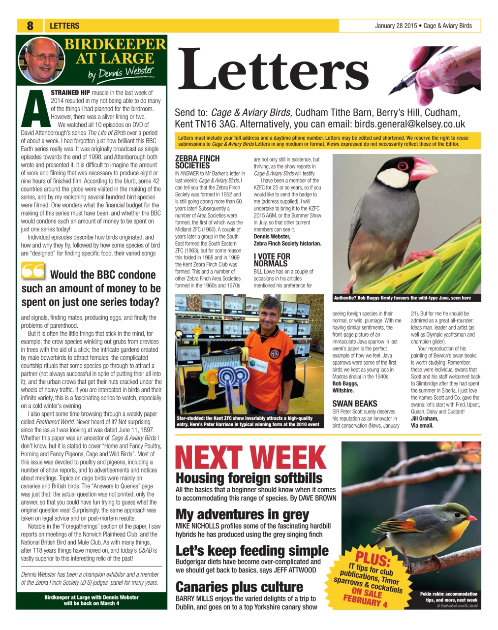 Cage & Aviary Birds Preview Pages