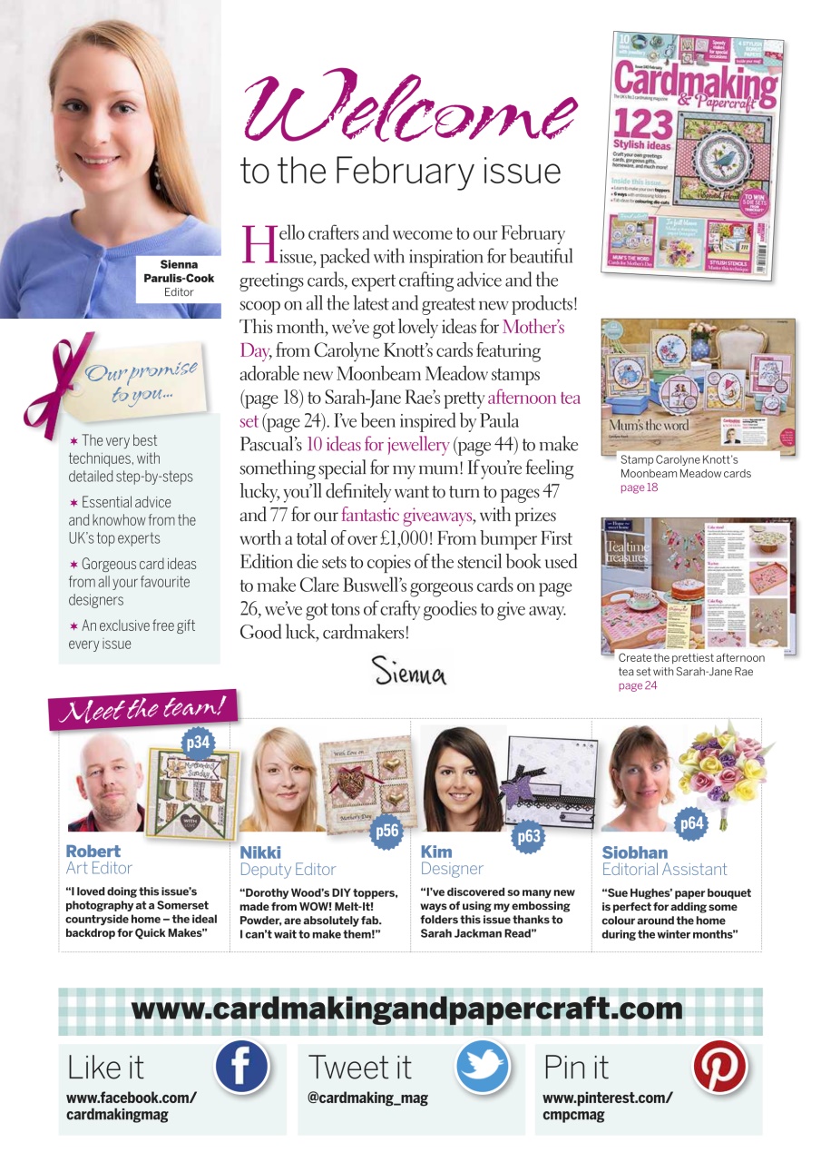 Cardmaking & Papercraft Preview Pages
