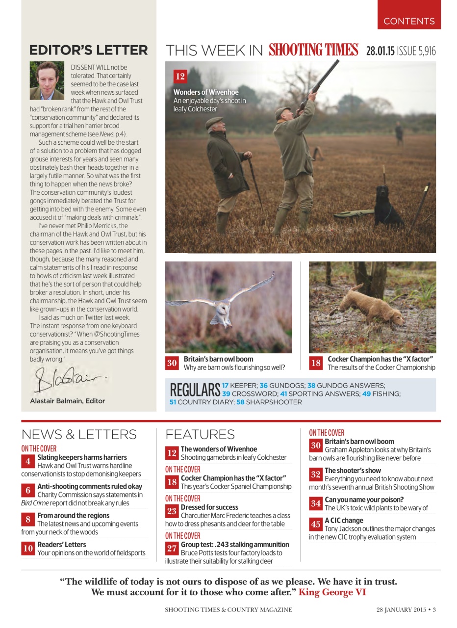 Shooting Times & Country Preview Pages