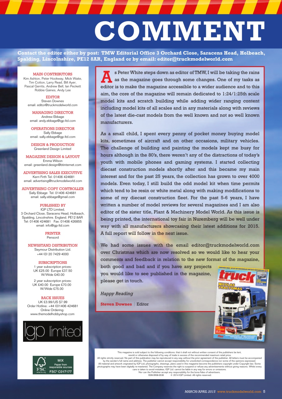 Model Car Truck Motorcycles World Preview Pages