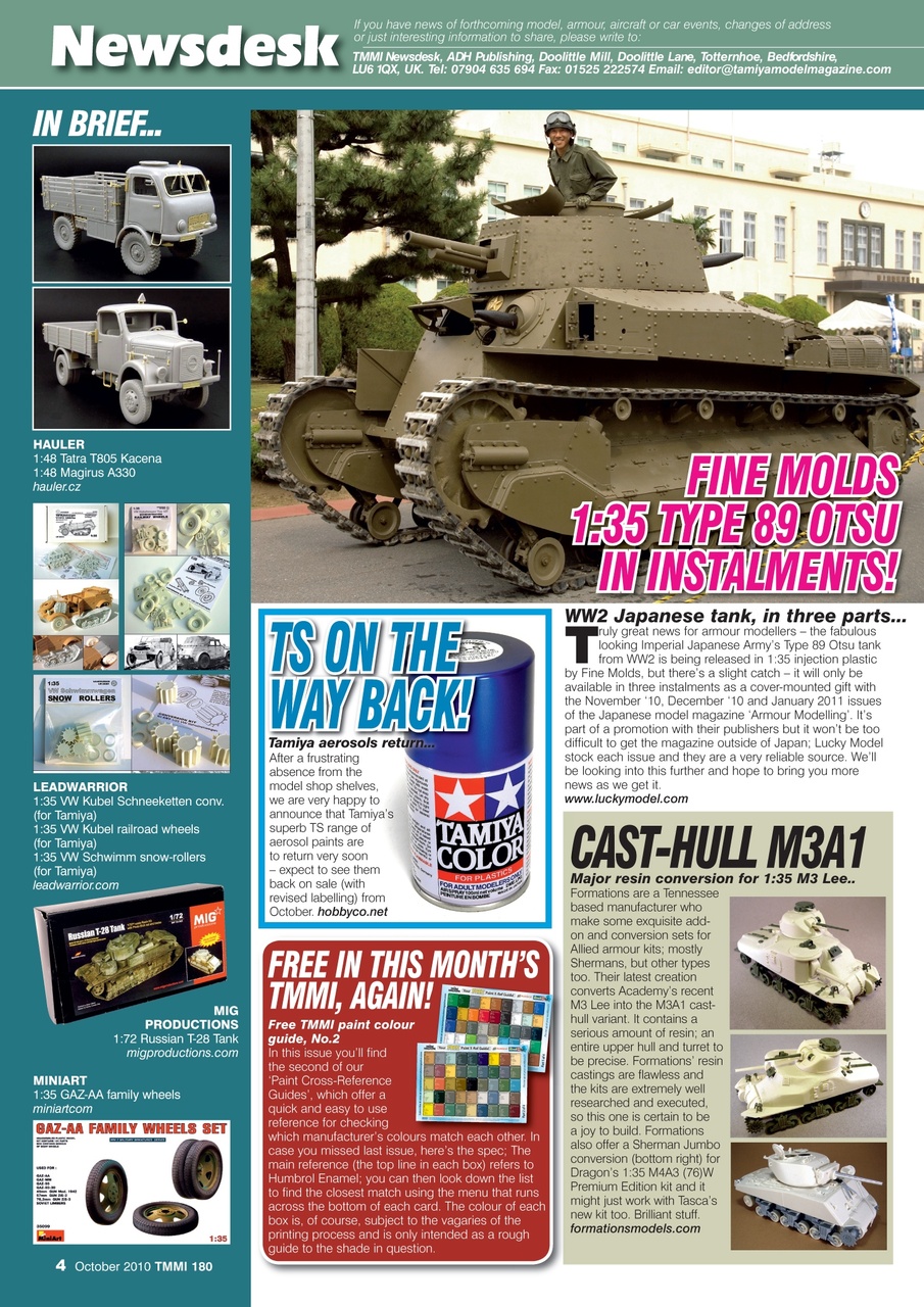 Tamiya Model Magazine Preview Pages
