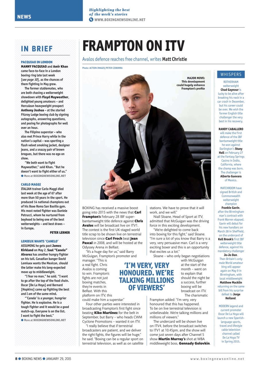 Boxing News Preview Pages